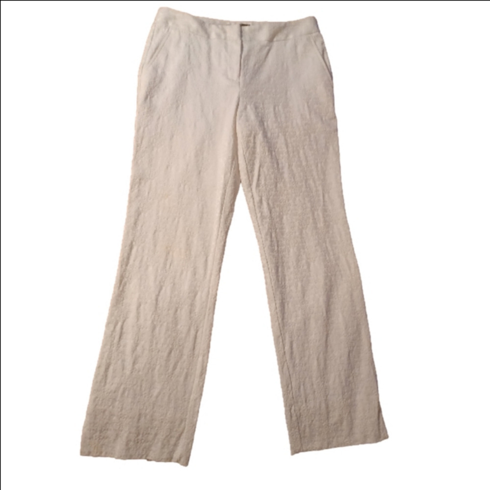 DANA BUCHMAN WHITE PANTS, SIZE 2
